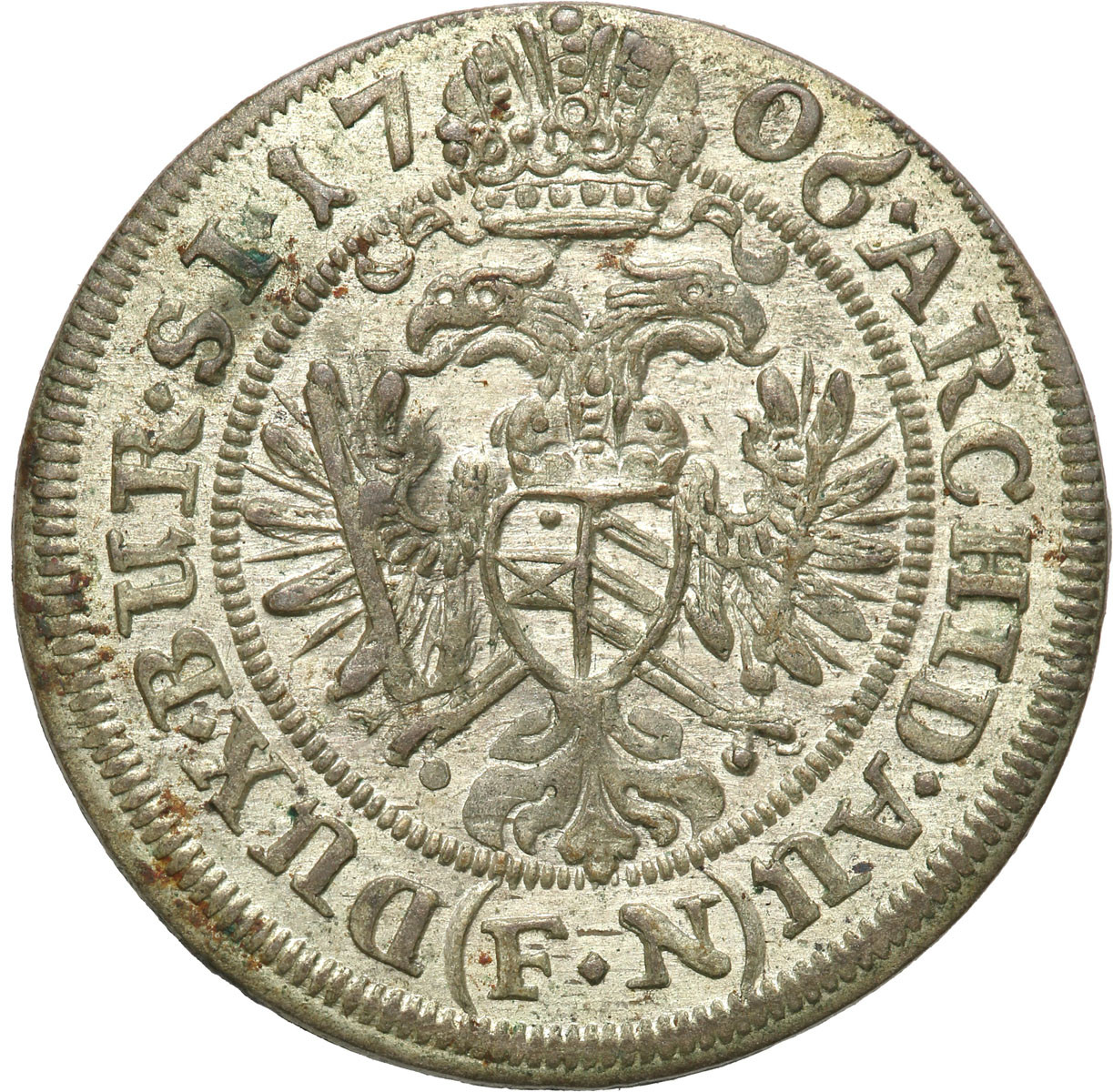 Śląsk, Józef I (1705-1711). 3 krajcary 1706 FN, Wrocław – PIĘKNE